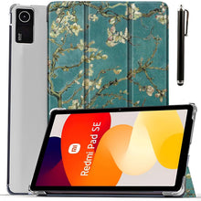 Load image into Gallery viewer, ProElite Case Cover for Redmi Pad SE 11 inch Cover, Smart Flip Case Cover for Redmi Pad SE 11 inch Translucent Back with Stylus Pen [Auto Sleep Wake Feature], Flowers
