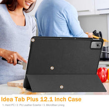 Load image into Gallery viewer, ProElite Case Cover for Lenovo Idea Tab Plus 12.1 inch 2025 Case, Slim Trifold Flip case Cover for Lenovo Idea Tab Plus 12.1 inch 2025 Tablet [Auto Sleep Wake Feature], Black
