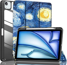 Load image into Gallery viewer, ProElite Case Cover for Apple iPad Air 13 inch M4/M3/M2 2026/2025/2024 Cover, Transparent Smart Flip Cover for iPad Air 13 inch M4/M3/M2 2026/2025/2024 with Pencil Holder, Starry Night
