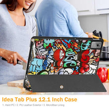 Load image into Gallery viewer, ProElite Case Cover for Lenovo Idea Tab Plus 12.1 inch 2025 Case, Slim Trifold Flip case Cover for Lenovo Idea Tab Plus 12.1 inch 2025 Tablet [Auto Sleep Wake Feature], Hippy
