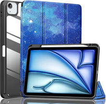 Load image into Gallery viewer, ProElite Case Cover for Apple iPad Air 13 inch M4/M3/M2 2026/2025/2024 Cover, Transparent Smart Flip Cover for iPad Air 13 inch M4/M3/M2 2026/2025/2024 with Pencil Holder, Stars
