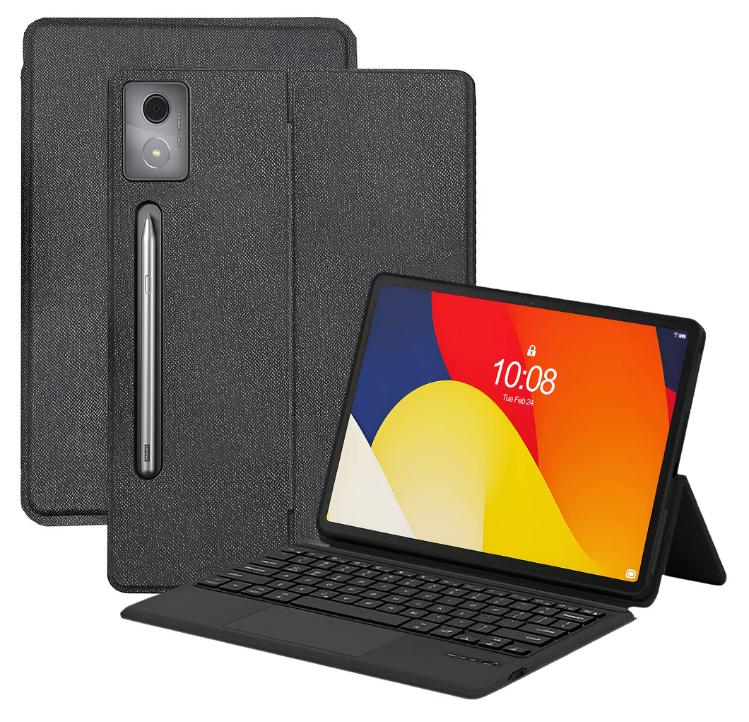 ProElite Wireless Bluetooth TouchPad Keyboard Case Cover for Moto Pad 60 Pro 12.7 inch 2025 Magnetic Wireless Bluetooth TouchPad Keyboard for Moto Pad 60 Pro 12.7 inch 2025, Black