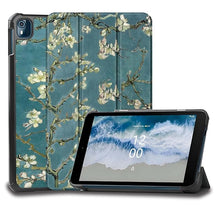 Load image into Gallery viewer, ProElite Case Cover for Nokia Tab T10 8 inch Case, Smart Trifold Flip case Cover for Nokia Tab T10 8 inch Tablet, Flowers
