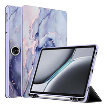 Load image into Gallery viewer, ProElite Smart Case for OnePlus Pad 2 12.1 inch, Auto Sleep/Wake Cover with Pen Holder [Soft Flexible Case] Recoil Series - Marble Purple
