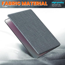 Load image into Gallery viewer, ProElite Case for MacBook Air 13 inch M2 2025/2024 M1 2021 2020 Release A2337 A2179 A1932 Model Touch ID, Fabric Material Hard Shell with Slim TPU Bumper and Fold Kickstand, Grey
