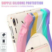 Load image into Gallery viewer, ProElite Cover for Samsung Galaxy Tab S10 FE Plus 13.1 inch, Rugged 3 Layer Armor case for Samsung Galaxy Tab S10 FE Plus 13.1 inch with Rotating Kickstand, Rainbow Pink
