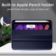 Load image into Gallery viewer, ProElite Smart Case for Apple iPad Mini 6/Mini 7 8.3 inch [Auto Sleep/Wake Cover] [Pencil Holder] [Soft Flexible Case] Recoil Series - Dark Blue
