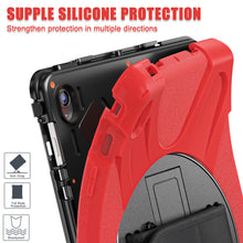 Load image into Gallery viewer, ProElite Cover for Samsung Galaxy Tab S10 FE Plus 13.1 inch, Rugged 3 Layer Armor case for Samsung Galaxy Tab S10 FE Plus 13.1 inch with Rotating Kickstand, Red
