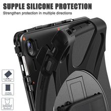 Load image into Gallery viewer, ProElite Cover for Samsung Galaxy Tab S10 FE Plus 13.1 inch, Rugged 3 Layer Armor case for Samsung Galaxy Tab S10 FE Plus 13.1 inch with Rotating Kickstand, Black

