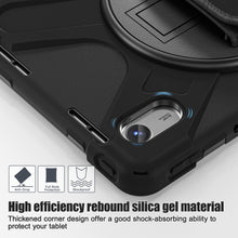 Load image into Gallery viewer, ProElite Cover for Lenovo Tab M11 11 inch Cover Case, Rugged 3 Layer Armor case Cover for Lenovo Tab M11 11 inch with Hand Grip &amp; Rotating Kickstand with Shoulder Strap, Black
