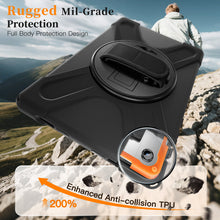 Load image into Gallery viewer, ProElite Cover for Galaxy Tab A11 Plus 11 inch 2025 Cover, Rugged 3 Layer Armor case Cover for Galaxy Tab A11 Plus 11 inch 2025 with Hand Grip &amp; Rotating Kickstand with Shoulder Strap, Black
