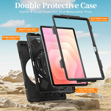 Load image into Gallery viewer, ProElite Cover for Samsung Galaxy Tab S11 11 inch Cover Case, Rugged 3 Layer Armor case Cover for Samsung Galaxy Tab S11 11 inch with Hand Grip &amp; Rotating Kickstand with Shoulder Strap, Black
