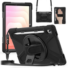 Load image into Gallery viewer, ProElite Cover for Samsung Galaxy Tab S11 11 inch Cover Case, Rugged 3 Layer Armor case Cover for Samsung Galaxy Tab S11 11 inch with Hand Grip &amp; Rotating Kickstand with Shoulder Strap, Black
