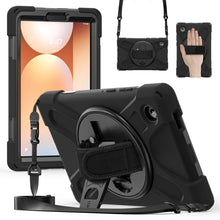 Load image into Gallery viewer, ProElite Cover for Samsung Galaxy Tab A11 8.7 inch 2025 Cover, Rugged 3 Layer Armor case Cover for Galaxy Tab A11 8.7 inch 2025 with Hand Grip &amp; Rotating Kickstand with Shoulder Strap, Black
