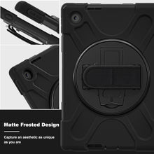 Load image into Gallery viewer, ProElite Cover for Lenovo Tab 10.1 inch 2025 Cover Case, Rugged 3 Layer Armor case Cover for Lenovo Tab 10.1 inch 2025 with Hand Grip &amp; Rotating Kickstand with Shoulder Strap, Black
