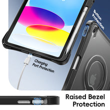 Load image into Gallery viewer, ProElite Shockproof Case for Apple iPad 10th/11th Gen A16 11 inch | 360° Multi-Angle Aluminum Stand (Portrait &amp; Landscape) with Pencil Holder &amp; Shoulder Strap, Black
