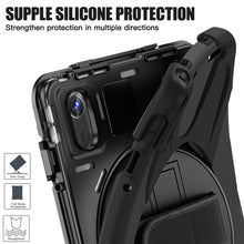 Load image into Gallery viewer, ProElite Cover for Lenovo Tab M11 11 inch Cover Case, Rugged 3 Layer Armor case Cover for Lenovo Tab M11 11 inch with Hand Grip &amp; Rotating Kickstand with Shoulder Strap, Black
