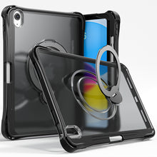 Load image into Gallery viewer, ProElite Shockproof Case for Apple iPad 10th/11th Gen A16 11 inch | 360° Multi-Angle Aluminum Stand (Portrait &amp; Landscape) with Pencil Holder &amp; Shoulder Strap, Black
