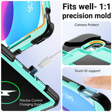 Load image into Gallery viewer, ProElite Rugged Back case for Apple iPad (A16) 11th/10th Gen Shockproof Protective Cover with Stand, Built-in Pencil Holder, Adjustable Shoulder Strap, Mint Black

