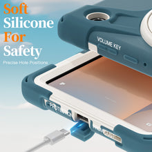 Load image into Gallery viewer, ProElite Cover for Samsung Galaxy Tab A11 8.7 inch 2025 Cover, Rugged 3 Layer Armor case cover for Galaxy Tab A11 8.7 inch 2025 with Hand Grip &amp; Rotating KickStand with Shoulder Strap, Cornflower Blue
