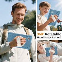 Load image into Gallery viewer, ProElite Cover for Samsung Galaxy Tab A11 8.7 inch 2025 Cover, Rugged 3 Layer Armor case cover for Galaxy Tab A11 8.7 inch 2025 with Hand Grip &amp; Rotating KickStand with Shoulder Strap, Cornflower Blue
