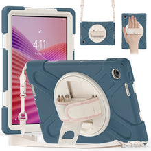 Load image into Gallery viewer, ProElite Cover for Lenovo Tab 10.1 inch 2025 Cover Case, Rugged 3 Layer Armor case Cover for Lenovo Tab 10.1 inch 2025 with Hand Grip &amp; Rotating Kickstand with Shoulder Strap, Cornflower Blue
