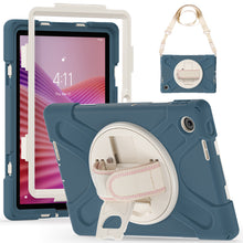 Load image into Gallery viewer, ProElite Cover for Lenovo Tab 10.1 inch 2025 Cover Case, Rugged 3 Layer Armor case Cover for Lenovo Tab 10.1 inch 2025 with Hand Grip &amp; Rotating Kickstand with Shoulder Strap, Cornflower Blue
