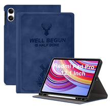 Load image into Gallery viewer, ProElite Case Cover for Redmi Pad Pro 12.1 inch Case, Deer Flip case Cover for Redmi Pad Pro 12.1 inch with Pen Holder [Auto Sleep Wake Feature], Dark Blue
