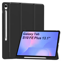 Load image into Gallery viewer, ProElite Cover for Samsung Galaxy Tab S10 FE Plus 13.1 inch, Soft Flexible Flip Case Cover for Samsung Galaxy Tab S10 FE Plus 13.1 inch Cover, [Recoil Series]- Black
