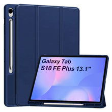 Load image into Gallery viewer, ProElite Cover for Samsung Galaxy Tab S10 FE Plus 13.1 inch, Soft Flexible Flip Case Cover for Samsung Galaxy Tab S10 FE Plus 13.1 inch Cover, [Recoil Series]- Dark Blue
