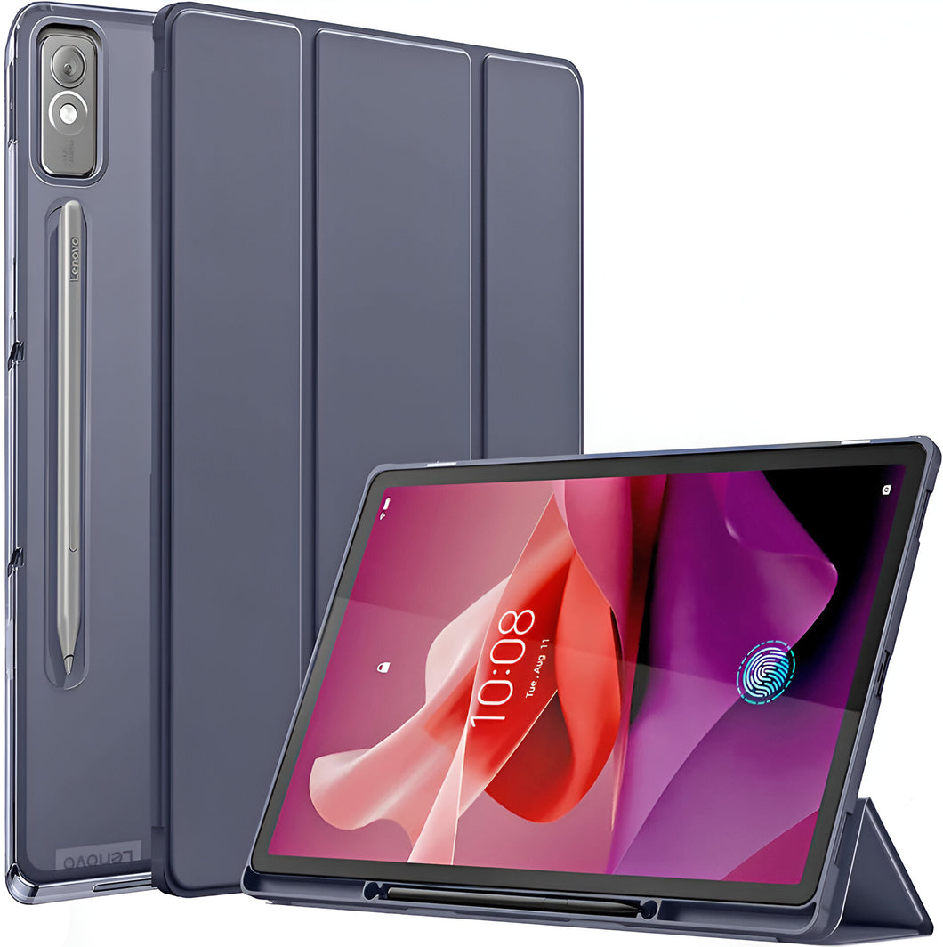 ProElite Cover for Lenovo Tab P12 12.7 inch Case, Smart Flip Case Cover for Lenovo Tab P12 12.7 inch, Translucent Back with Pen Holder, Lavender