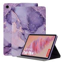 Load image into Gallery viewer, ProElite Book Cover Case for Lenovo Tab Plus 11.5 inch Cover, Smart flip case Book Cover for Lenovo Tab Plus 11.5 inch Tablet, Marble Purple
