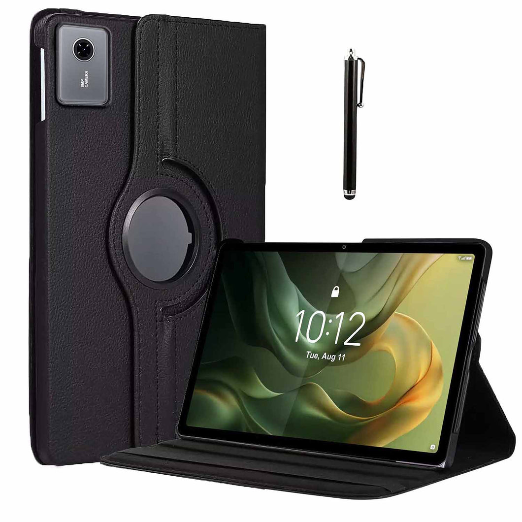 ProElite Cover for Motorola Pad 60 Neo 11 inch 2025, 360 Rotatable Smart Flip Case Cover for Motorola Pad 60 Neo 11 inch 2025 Tablet with Stylus Pen, Black