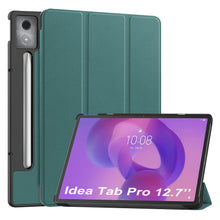 Load image into Gallery viewer, ProElite Cover for Lenovo Idea Tab Pro 12.7 inch 2025 Cover Case, Sleek Smart Flip Case Cover for Lenovo Idea Tab Pro 12.7 inch 2025 Support Auto Sleep Wake, Dark Green
