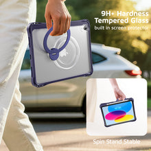 Load image into Gallery viewer, ProElite Shockproof Case for Apple iPad 10th/11th Gen A16 11 inch | 360° Multi-Angle Aluminum Stand (Portrait &amp; Landscape) with Pencil Holder &amp; Shoulder Strap, Navy
