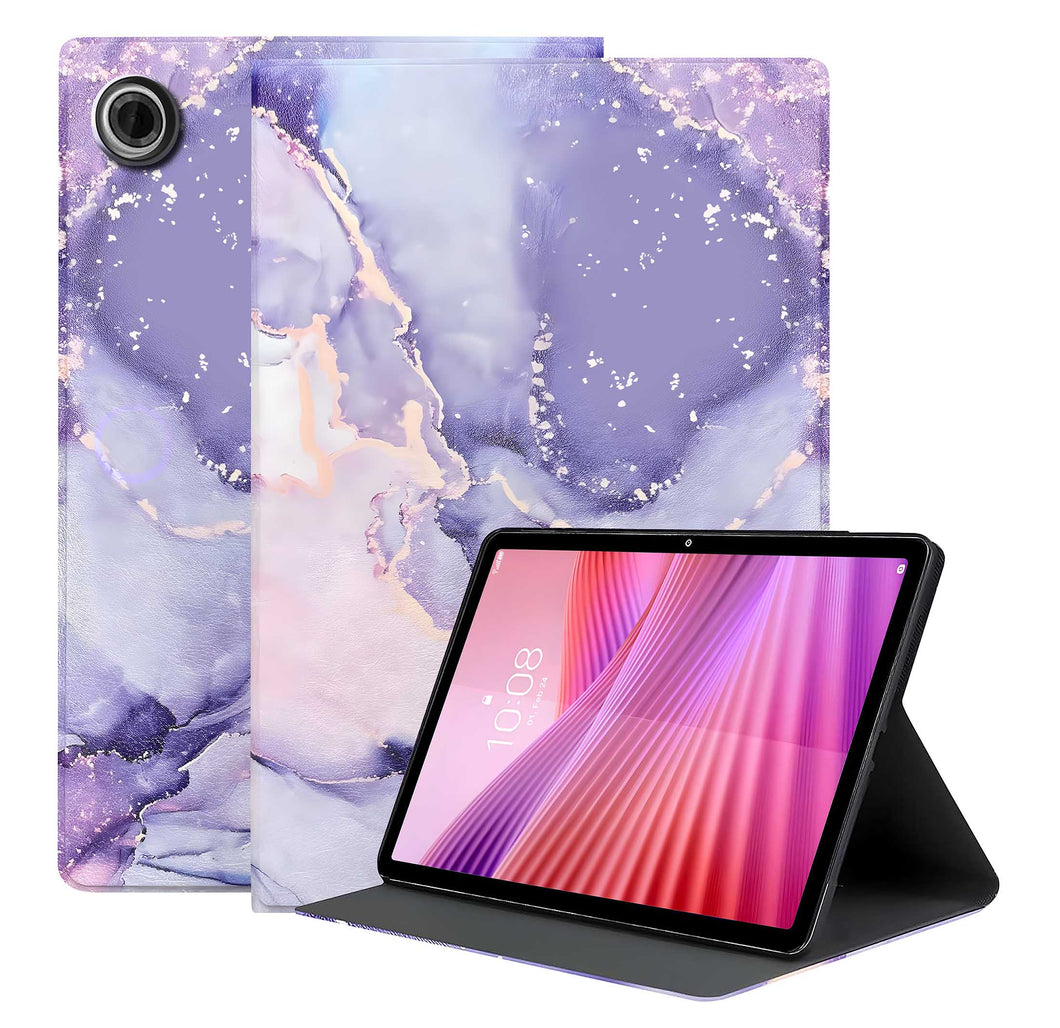 ProElite Book Case Cover for Lenovo Tab 10.1 inch 2025 Cover, Smart flip case Book Cover for Lenovo Tab 10.1 inch 2025 Tablet, Marble Purple
