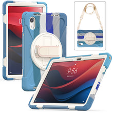 Load image into Gallery viewer, ProElite Cover for Lenovo Tab M11 11 inch Cover Case, Rugged 3 Layer Armor case Cover for Lenovo Tab M11 11 inch with Hand Grip &amp; Rotating Kickstand with Shoulder Strap, Rainbow Blue
