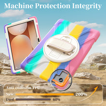 Load image into Gallery viewer, ProElite Cover for Galaxy Tab A11 Plus 11 inch 2025 Cover, Rugged 3 Layer Armor case Cover for Galaxy Tab A11 Plus 11 inch 2025 with Hand Grip &amp; Rotating Kickstand with Shoulder Strap, Rainbow Pink
