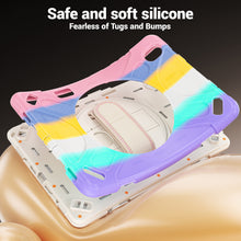 Load image into Gallery viewer, ProElite Cover for Galaxy Tab S12 Plus 12.6 inch 2026 Case, Rugged 3 Layer Armor case Cover for Galaxy Tab S12 Plus 12.6 inch with Hand Grip &amp; Rotating Kickstand with Shoulder Strap, Rainbow Pink
