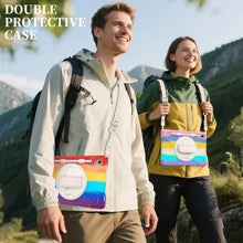 Load image into Gallery viewer, ProElite Cover for Samsung Galaxy Tab S11 11 inch Cover Case, Rugged 3 Layer Armor case Cover for Samsung Galaxy Tab S11 11 inch with Hand Grip &amp; Rotating Kickstand with Shoulder Strap, Rainbow Pink
