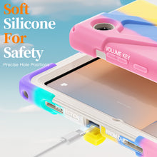 Load image into Gallery viewer, ProElite Cover for Galaxy Tab A11 Plus 11 inch 2025 Cover, Rugged 3 Layer Armor case Cover for Galaxy Tab A11 Plus 11 inch 2025 with Hand Grip &amp; Rotating Kickstand with Shoulder Strap, Rainbow Pink
