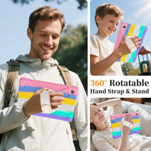 Load image into Gallery viewer, ProElite Cover for Galaxy Tab A11 Plus 11 inch 2025 Cover, Rugged 3 Layer Armor case Cover for Galaxy Tab A11 Plus 11 inch 2025 with Hand Grip &amp; Rotating Kickstand with Shoulder Strap, Rainbow Pink
