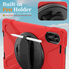 Load image into Gallery viewer, ProElite for Xiaomi Redmi Pad 2 11 inch Case, Rugged 3 Layer Armor case Cover for Xiaomi Redmi Pad 2 11 inch Case with Hand Grip and Rotating Kickstand with Shoulder Strap, Red
