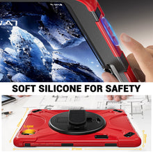 Load image into Gallery viewer, ProElite Cover for Samsung Galaxy Tab S12 Plus 12.6 inch 2026 Case, Rugged 3 Layer Armor case Cover for Galaxy Tab S12 Plus 12.6 inch with Hand Grip &amp; Rotating Kickstand with Shoulder Strap, Red

