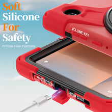 Load image into Gallery viewer, ProElite Cover for Samsung Galaxy Tab A11 8.7 inch 2025 Cover, Rugged 3 Layer Armor case Cover for Galaxy Tab A11 8.7 inch 2025 with Hand Grip &amp; Rotating Kickstand with Shoulder Strap, Red
