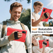 Load image into Gallery viewer, ProElite for Xiaomi Redmi Pad 2 11 inch Case, Rugged 3 Layer Armor case Cover for Xiaomi Redmi Pad 2 11 inch Case with Hand Grip and Rotating Kickstand with Shoulder Strap, Red
