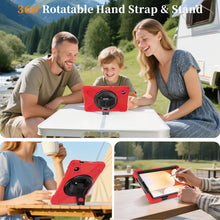 Load image into Gallery viewer, ProElite Cover for Samsung Galaxy Tab A11 8.7 inch 2025 Cover, Rugged 3 Layer Armor case Cover for Galaxy Tab A11 8.7 inch 2025 with Hand Grip &amp; Rotating Kickstand with Shoulder Strap, Red
