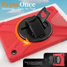 Load image into Gallery viewer, ProElite Cover for Galaxy Tab A11 Plus 11 inch 2025 Cover, Rugged 3 Layer Armor case Cover for Galaxy Tab A11 Plus 11 inch 2025 with Hand Grip &amp; Rotating Kickstand with Shoulder Strap, Red
