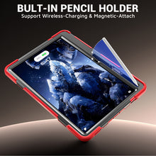 Load image into Gallery viewer, ProElite Cover for Samsung Galaxy Tab S12 Plus 12.6 inch 2026 Case, Rugged 3 Layer Armor case Cover for Galaxy Tab S12 Plus 12.6 inch with Hand Grip &amp; Rotating Kickstand with Shoulder Strap, Red
