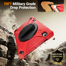 Load image into Gallery viewer, ProElite Cover for Samsung Galaxy Tab S12 Plus 12.6 inch 2026 Case, Rugged 3 Layer Armor case Cover for Galaxy Tab S12 Plus 12.6 inch with Hand Grip &amp; Rotating Kickstand with Shoulder Strap, Red
